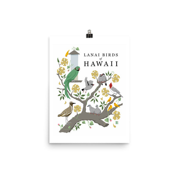 Lanai Birds of Hawaii - Art Print